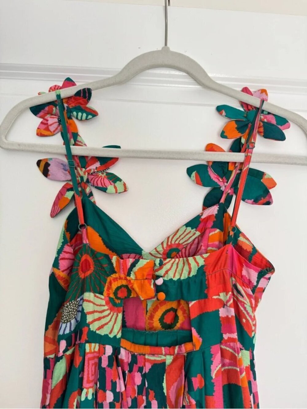 FARM Rio x Anthropologie Pleated Palm Midi Dress - Picture 7 of 9